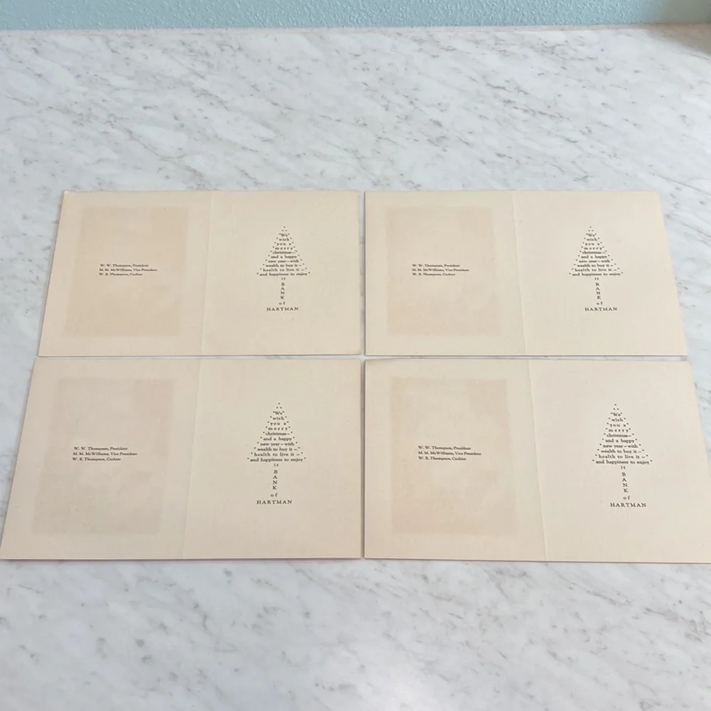 Vintage Bank Christmas Cards 12